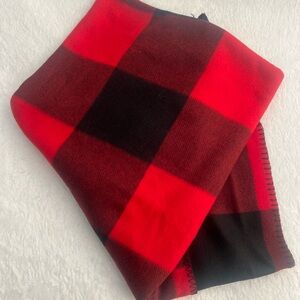 Red and Black Plaid Blanket
